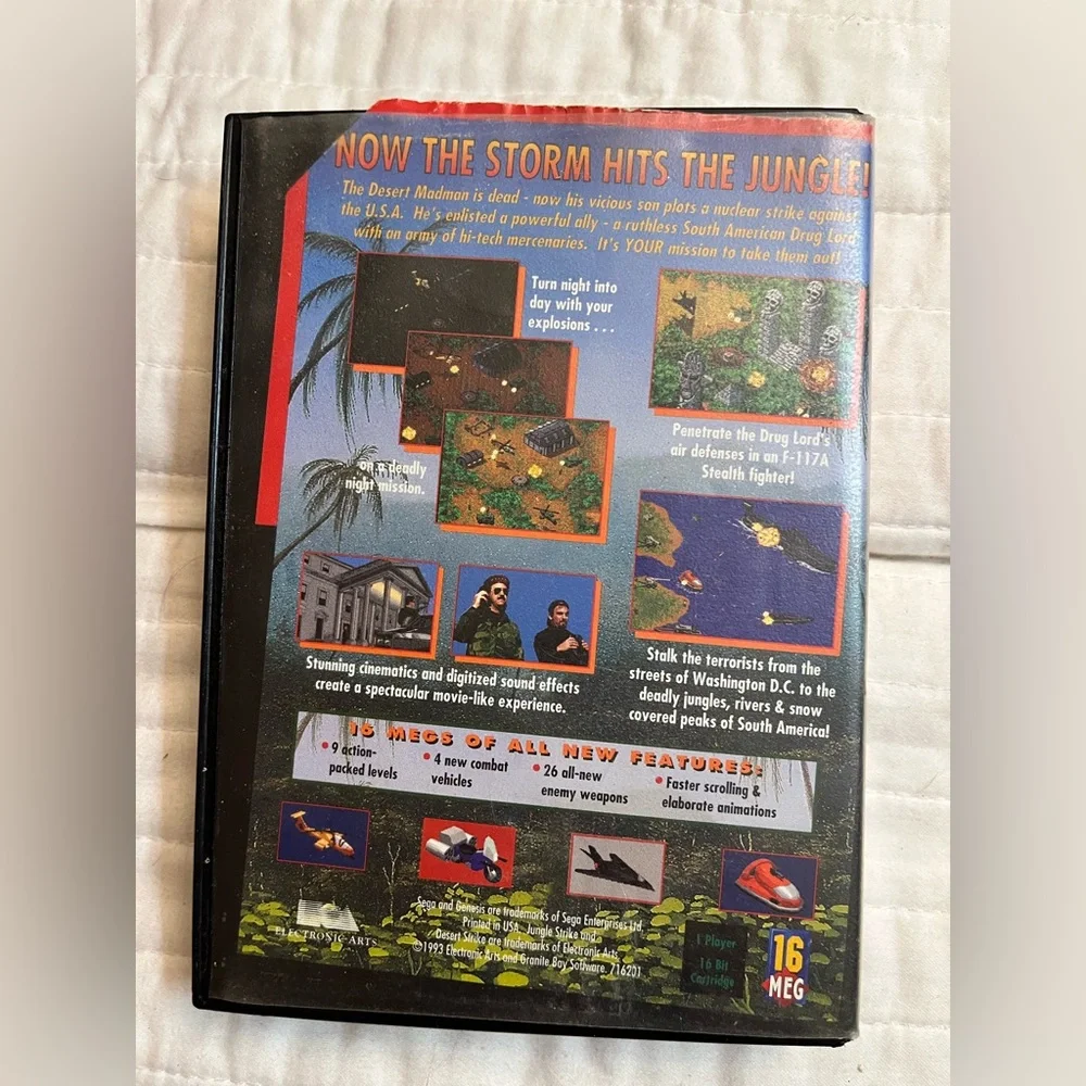 JUNGLE STRIKE Sega Genesis, 1993